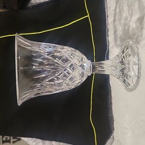 Godinger Dublin crystal 7 1/2" tall goblet.  Perfect condition. Wonderful sound.